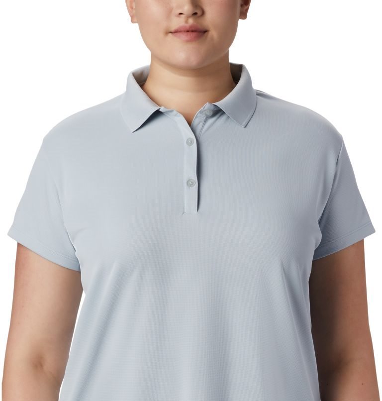 Tricouri Polo Columbia PFG Innisfree Scurte Sleeve Dama Gri Deschis | Plus Size LWM98QZAS